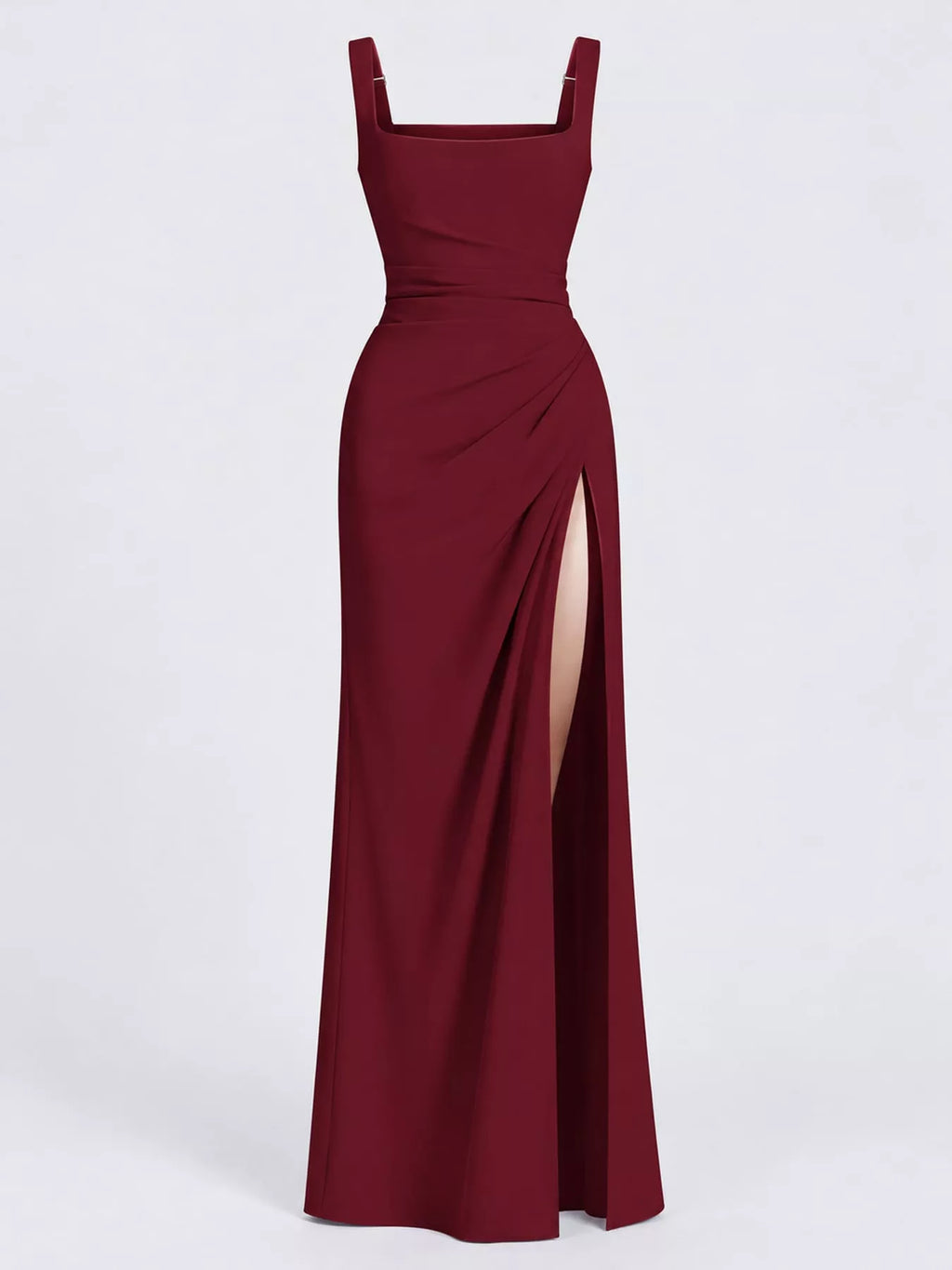Sleeveless High-Slit Evening Maxi Dress