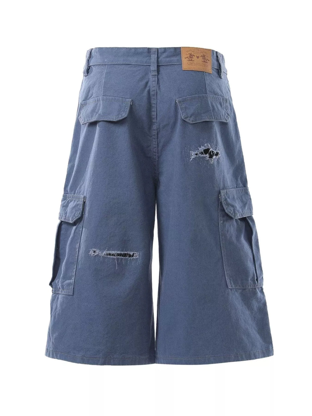 Men's Distressed Cargo Capris