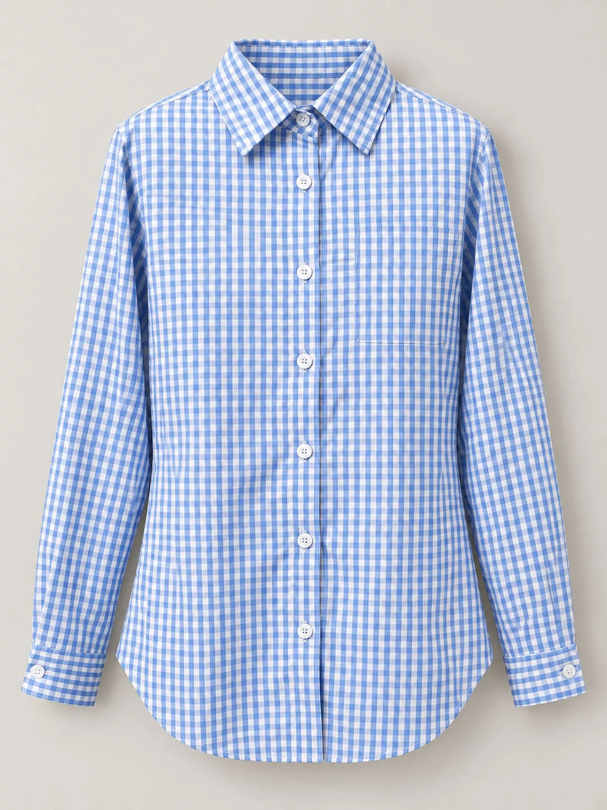 Plus Size Plaid Button-Down Long Sleeve Shirt