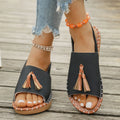 Tassel Detail Flat Sandals