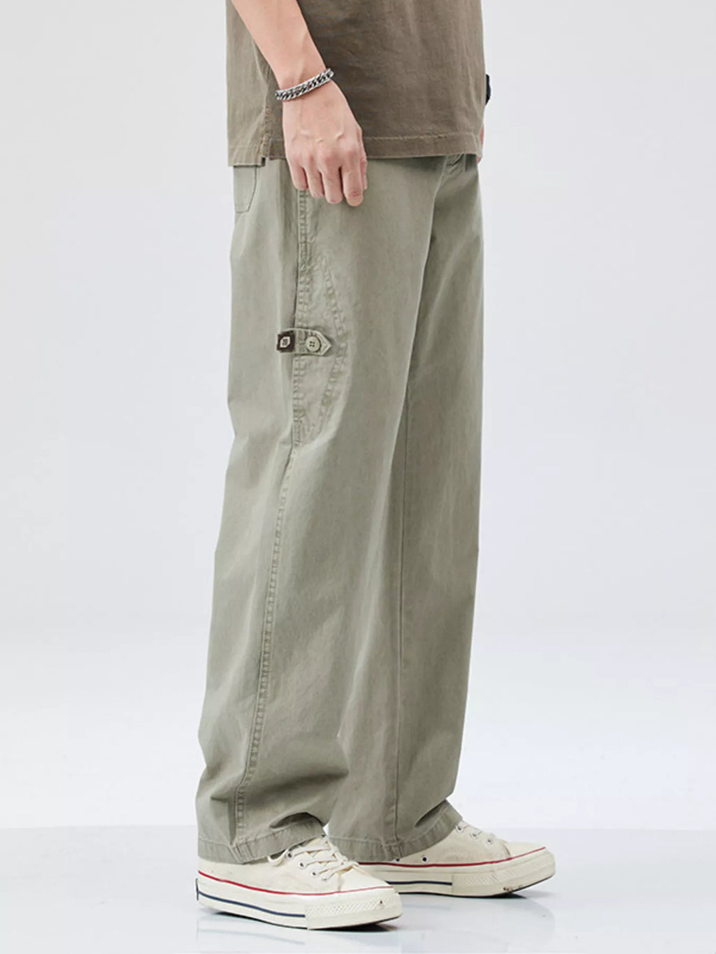 Men's Full Size Casual Loose Fit Carpenter Pants Plus Size