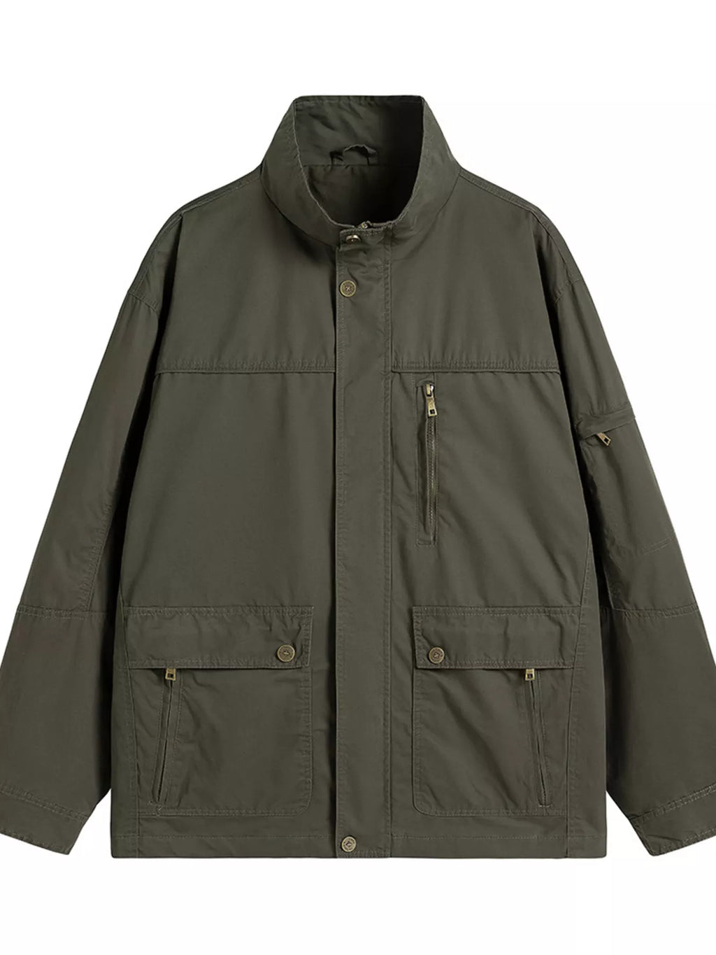 Men's Plus Size Casual Zip Up Lightweight Jacket