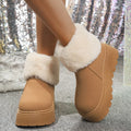Round Toe Platform Boots