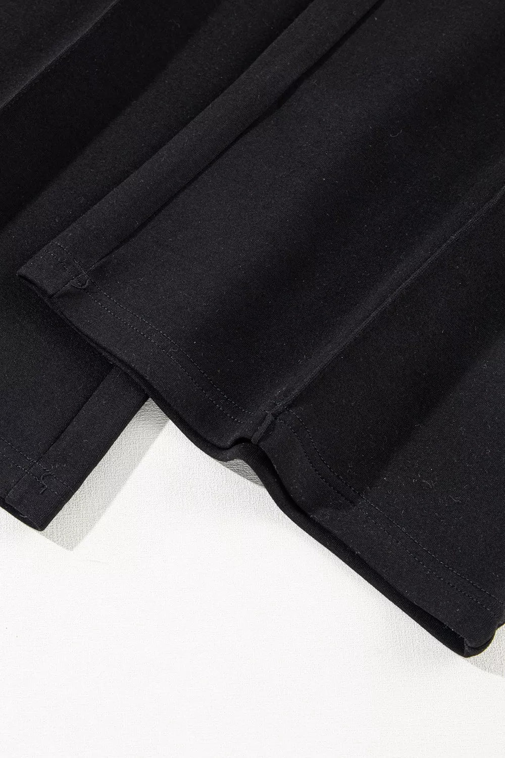 Solid Zip Sailor Collar Pullover Athleisure Sweatpants 2pcs Set