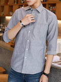 Men's Plus Size Casual Button Up Shirt