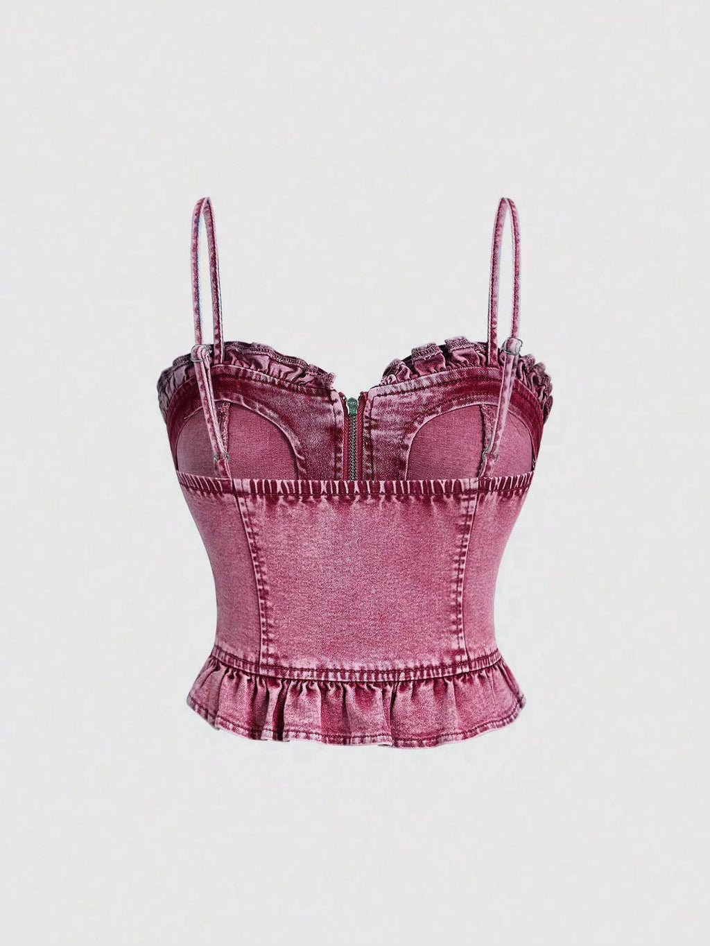 Sweetheart Neck Denim Cami