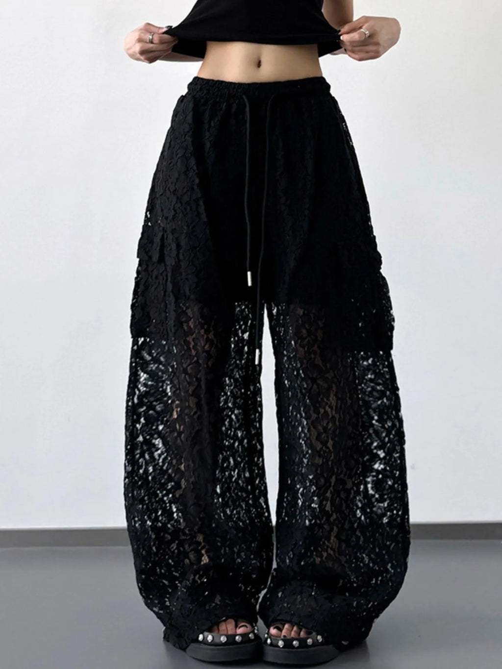 Lace Wide Leg Pants