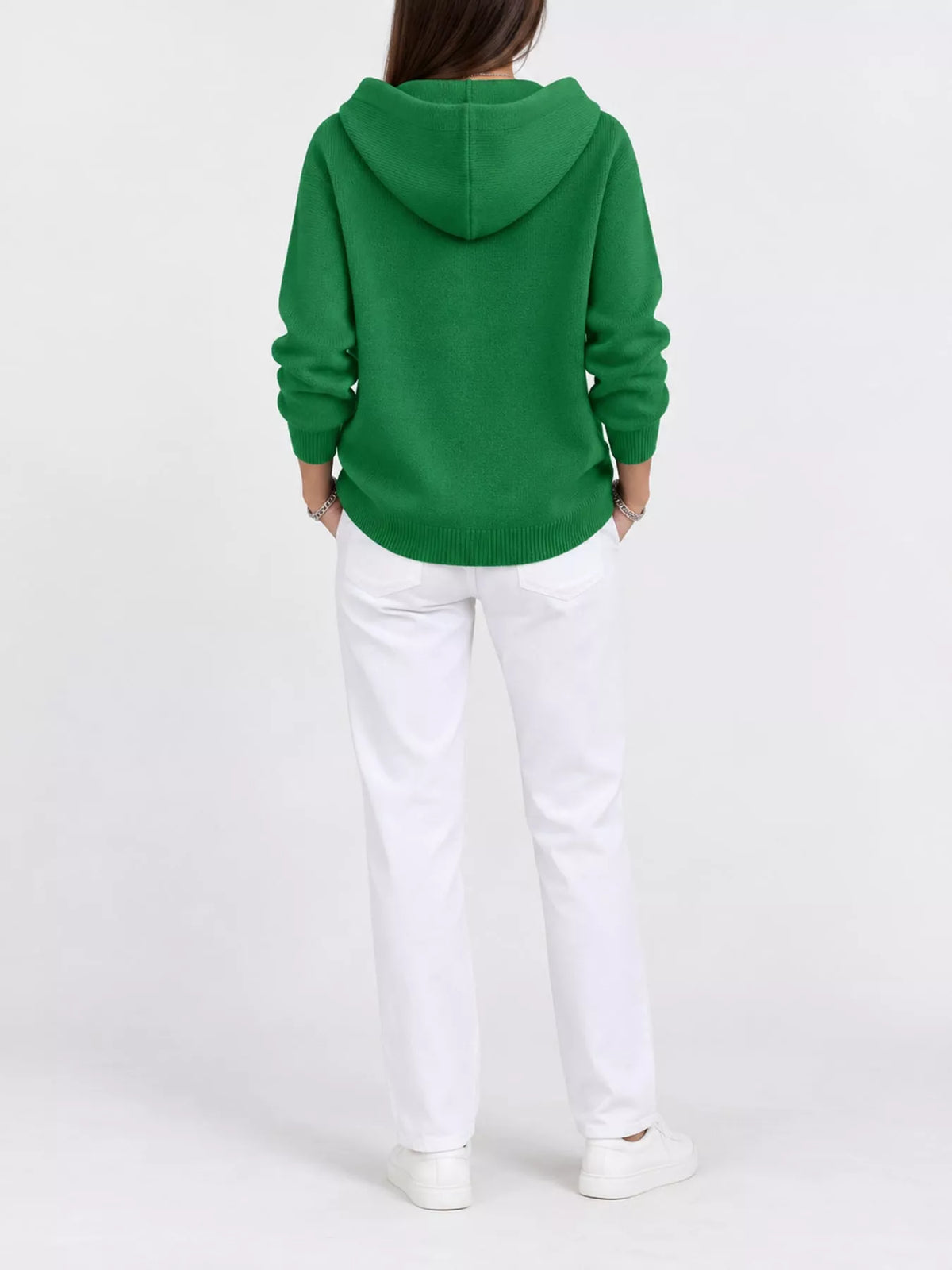 Full Size Hooded Button-Down Knit Cardigan Plus Size