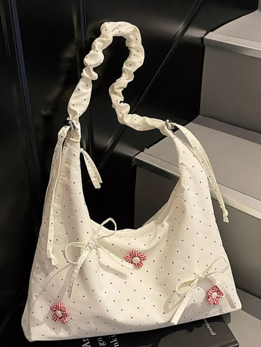 Floral Embellished Shoulder Bag