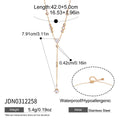 Geometric Zircon Y Necklace Collection
