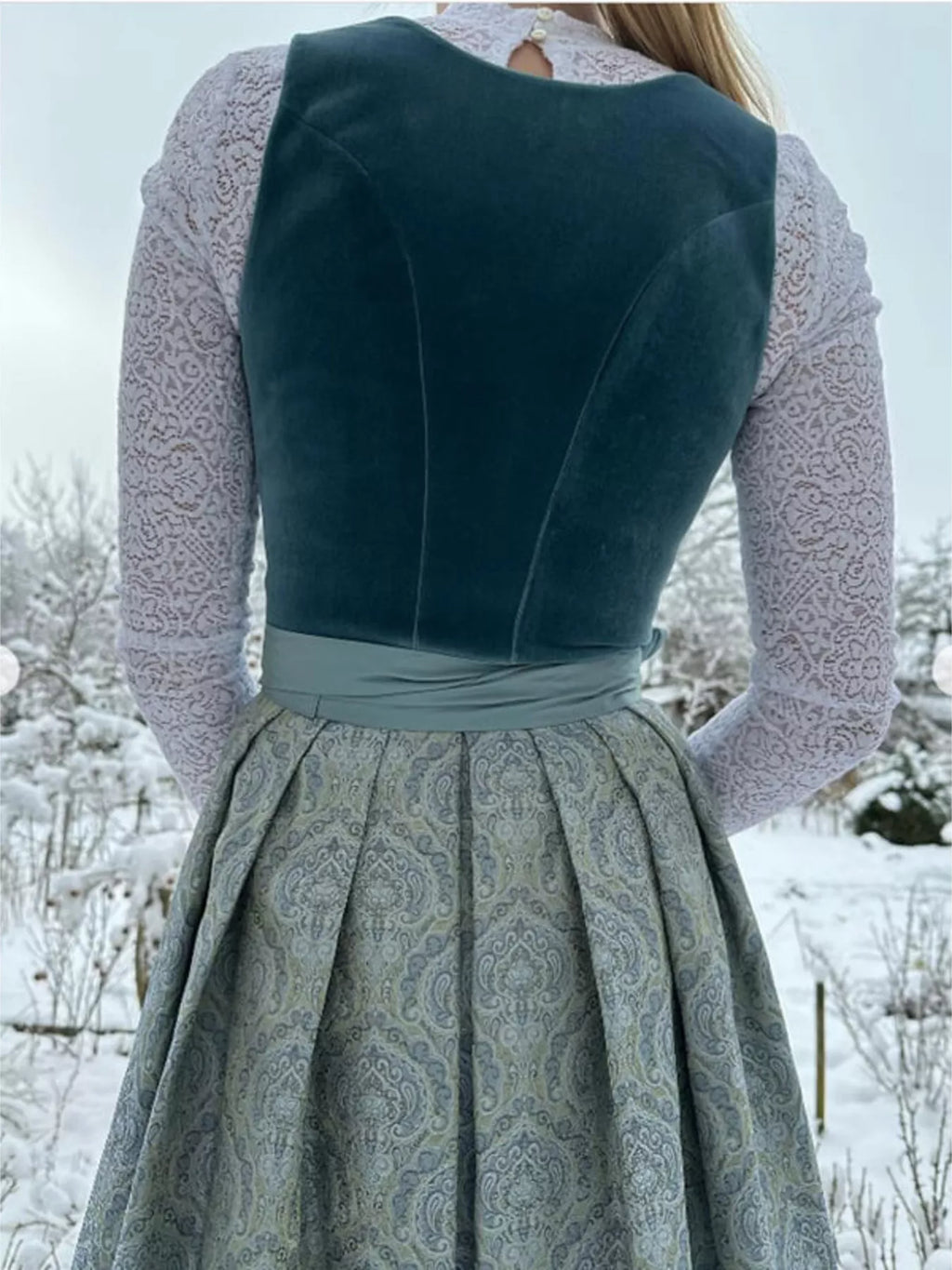 Full Size Velvet Wide Strap Pleated Back Dress Plus Size