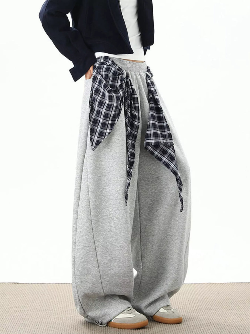 Men's Plus Size Wide-Leg Sweatpants