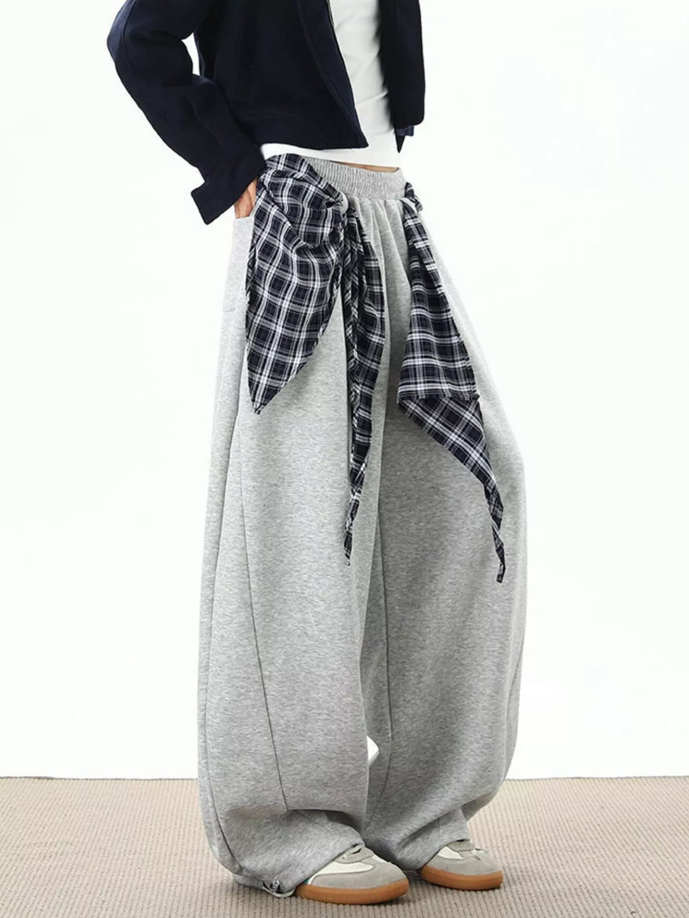 Men's Plus Size Wide-Leg Sweatpants
