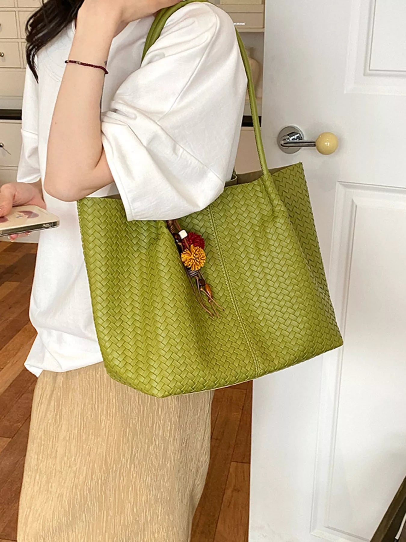 PU Leather Tote Bag
