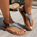 Open Toe Rhinestone Sandals