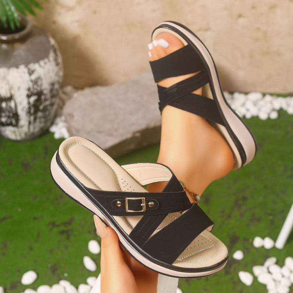 Open Toe Wedge Sandals
