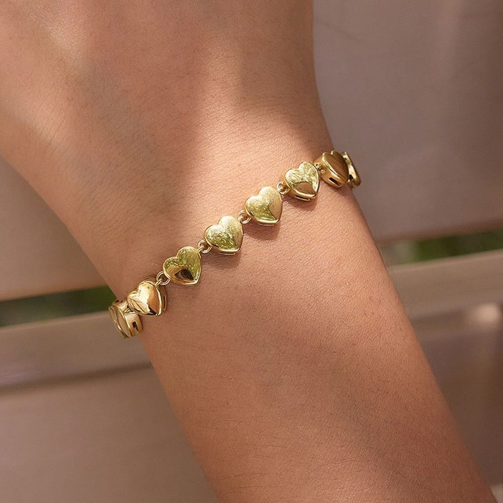 Heart Chain Bracelet