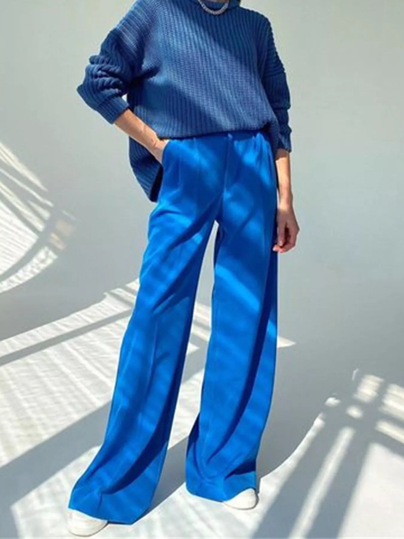Wide Leg Pleated Pants