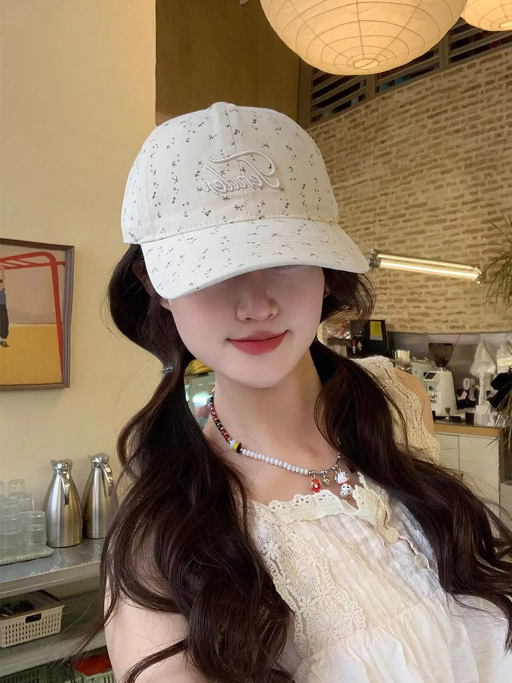Floral Embroidered Baseball Cap