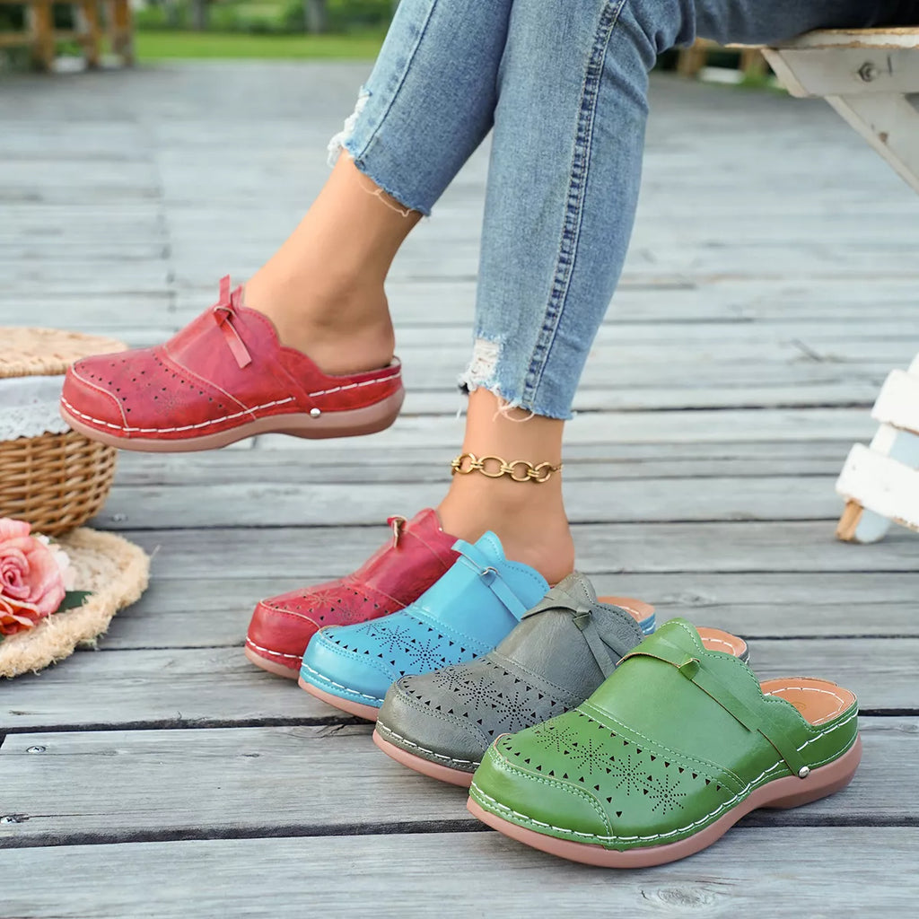 Round Toe Wedge Sandals