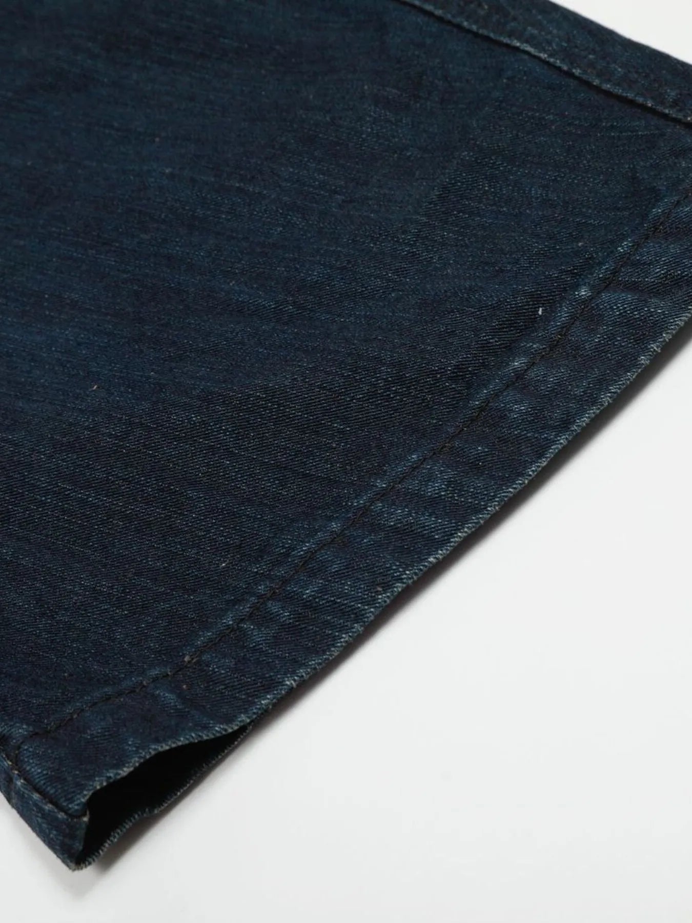 Men's Washed Button Fly Curved Jeans