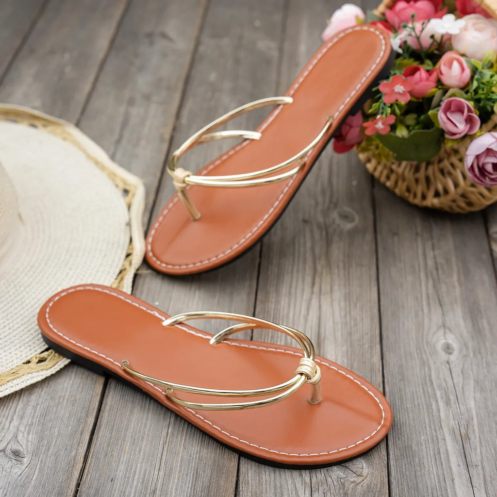 Toe Post Flats Sandals