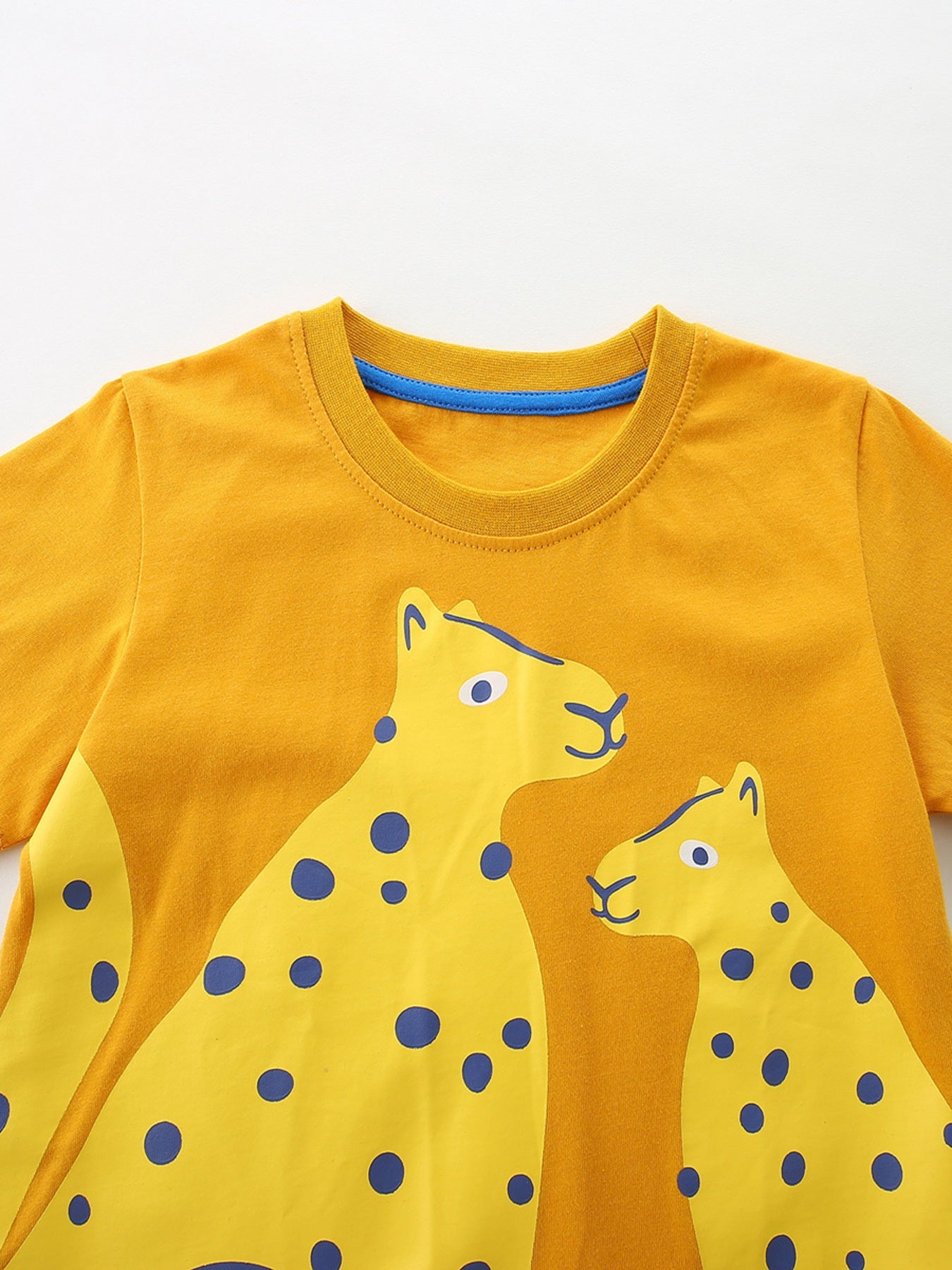 Children's Leopard Print Short Sleeve T-Shirt