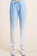 Deep Dye Knit Drawstring Pants with Side Pockets