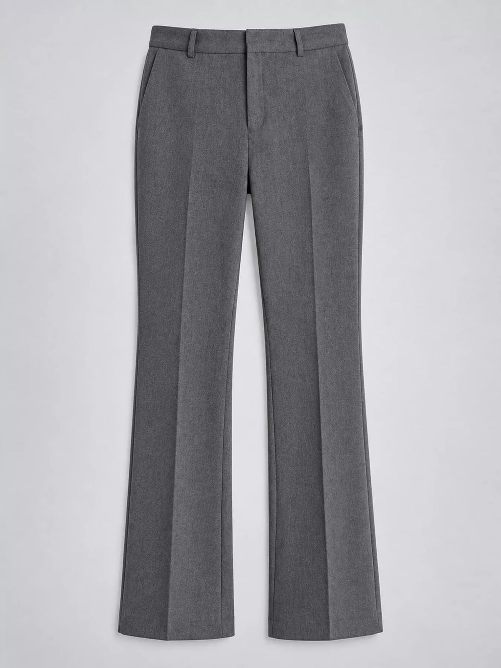 High-Waisted Straight-Leg Pants