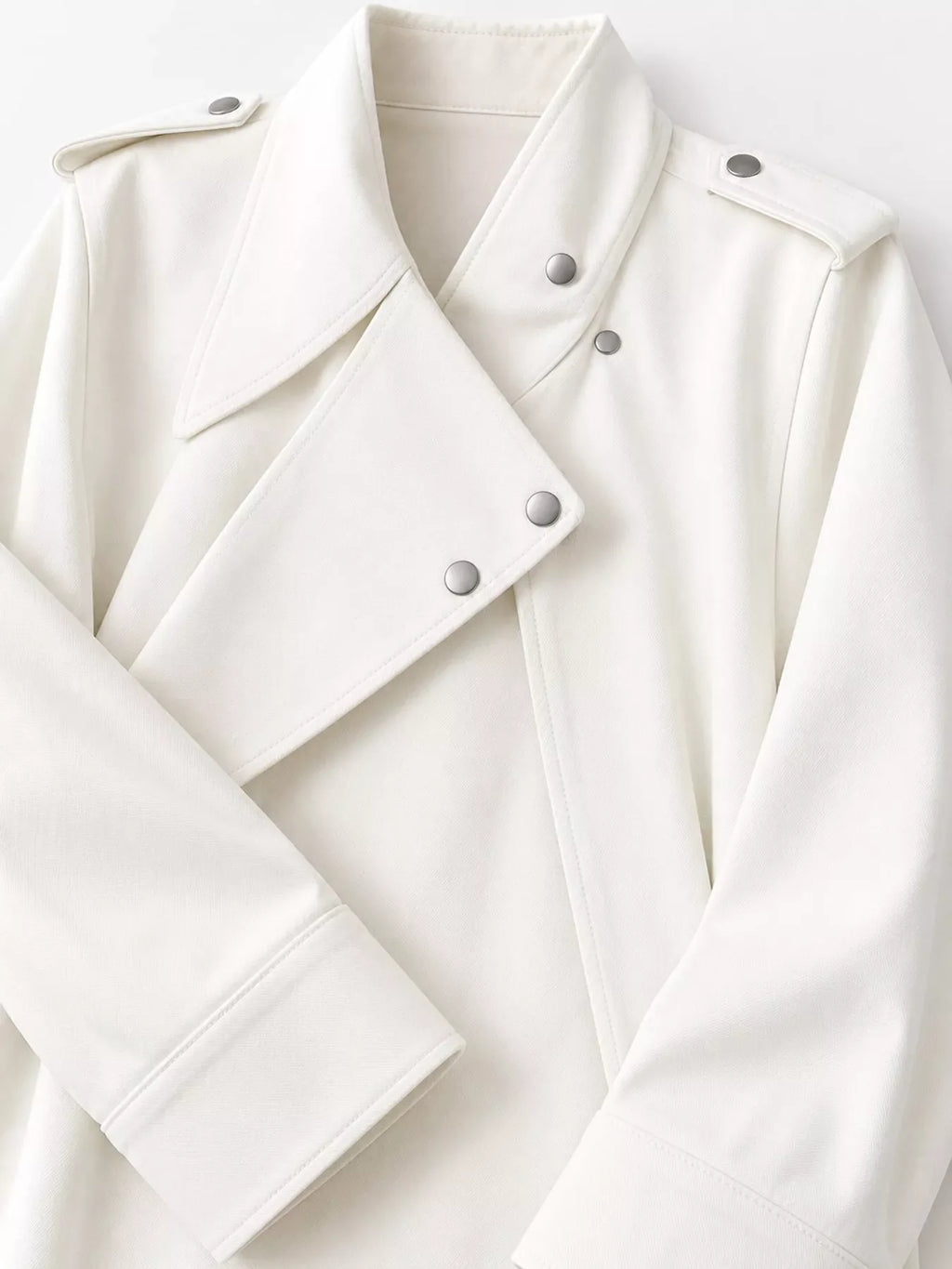 Asymmetric Zip-Up Moto-Style Jacket