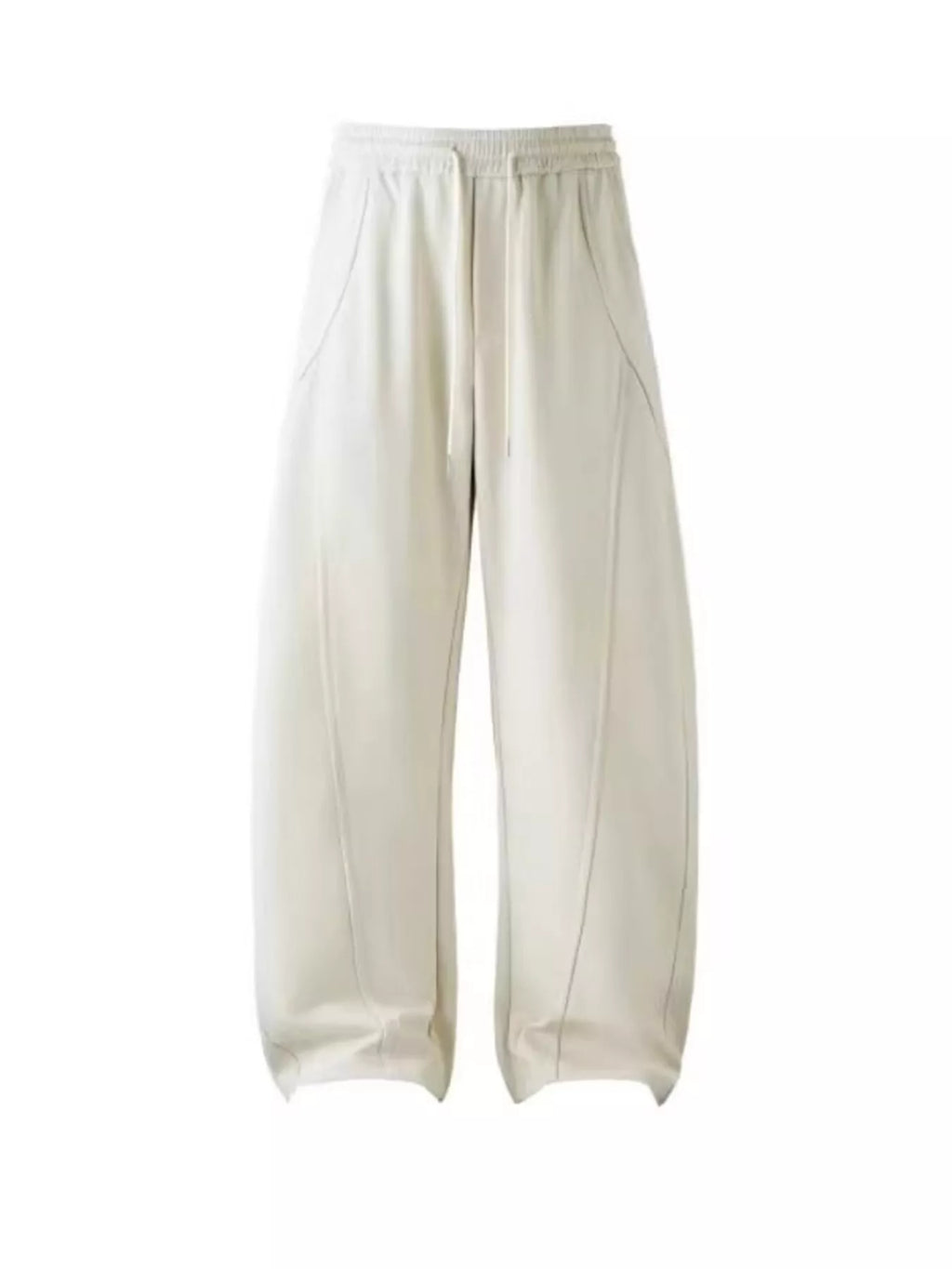 Men's Plus Size Drawstring Wide-Leg Pants