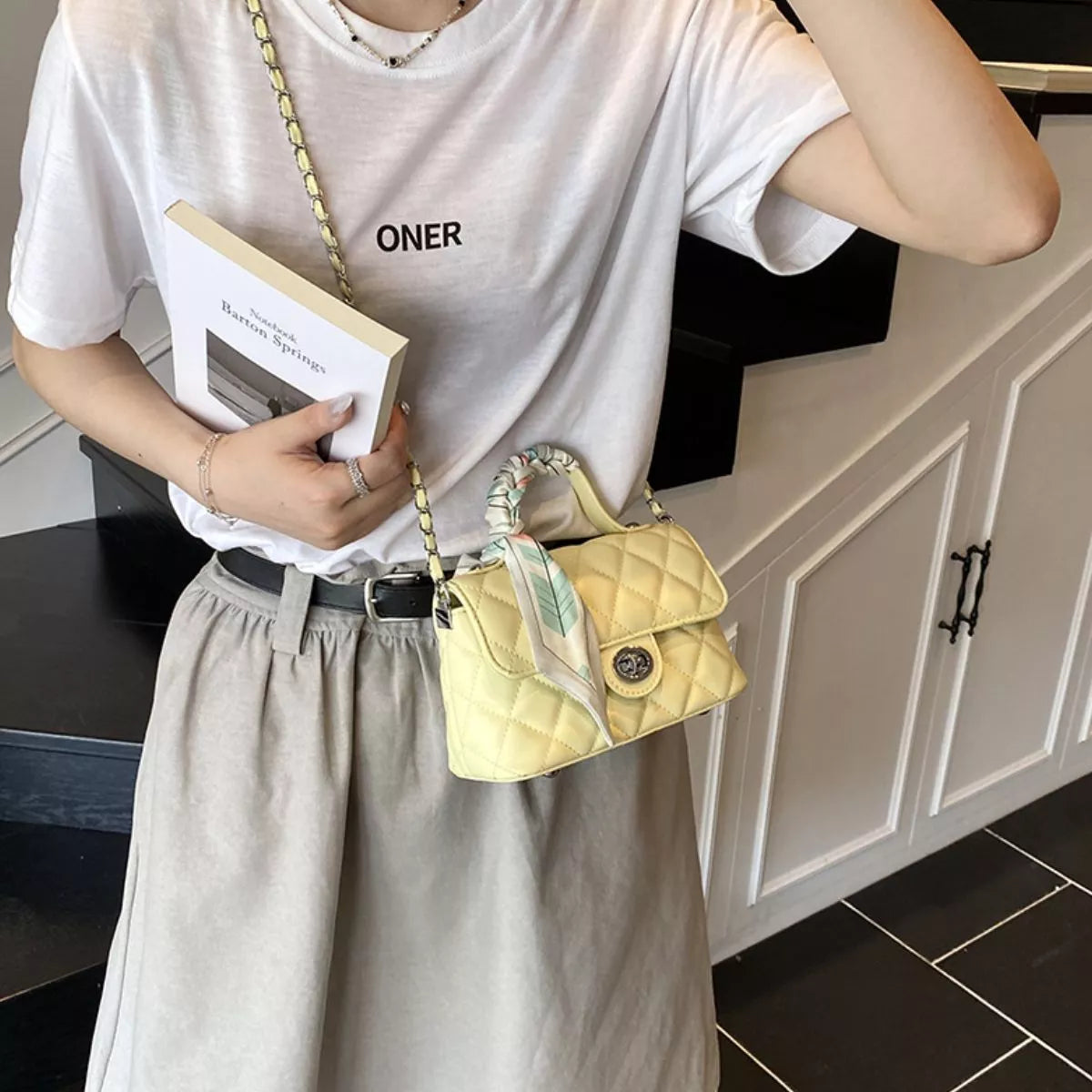 Quilted Flap Crossbody Bag