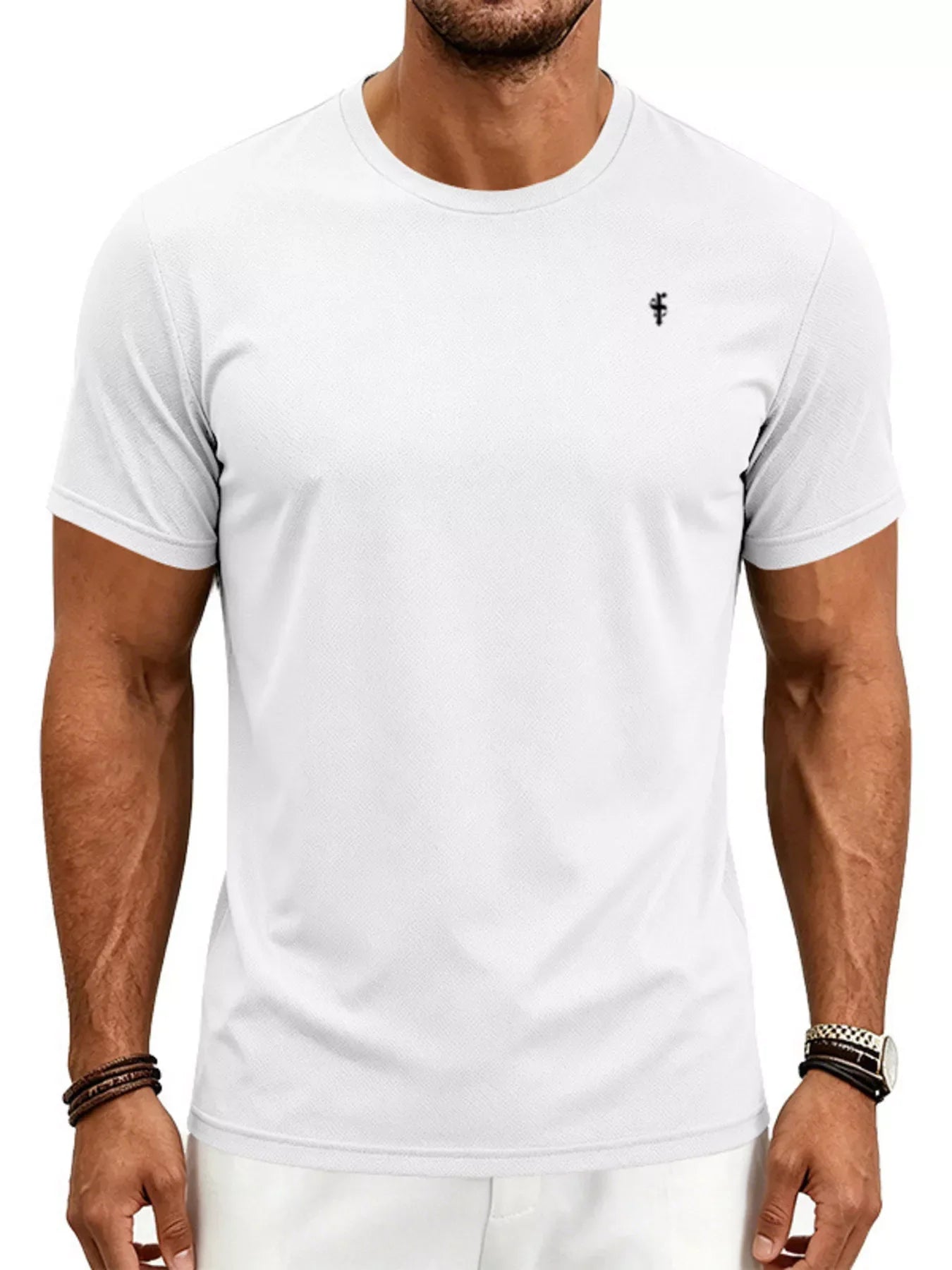 Men's Full Size Classic Fit Crew Neck T-Shirt Plus Size