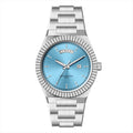 Business Gentleman's Log-Type Quartz Waterproof Steel Strap