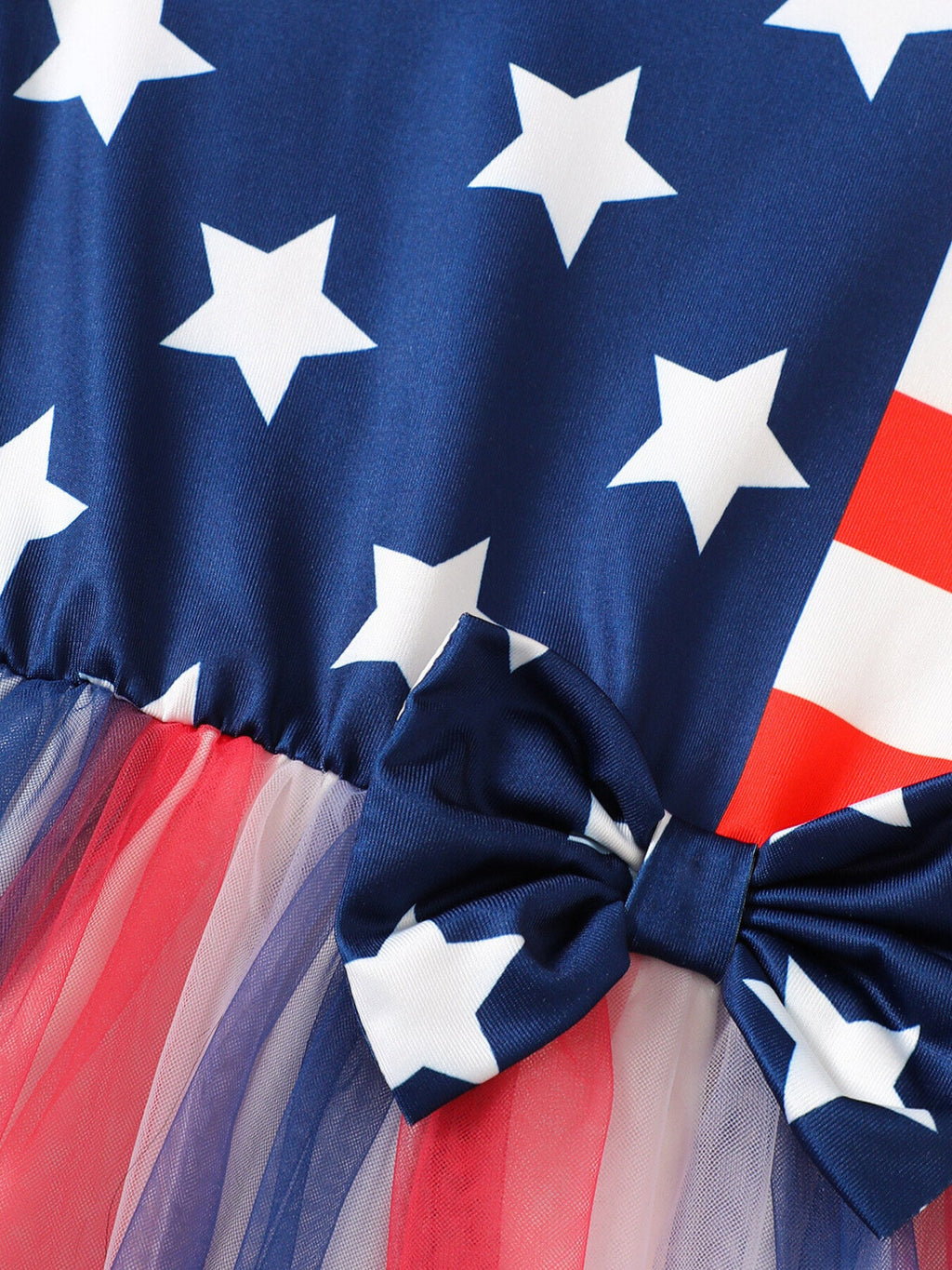 Children's Patriotic Star & Stripe Tulle Dress