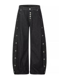 Men's High-Waisted Wide-Leg Jeans