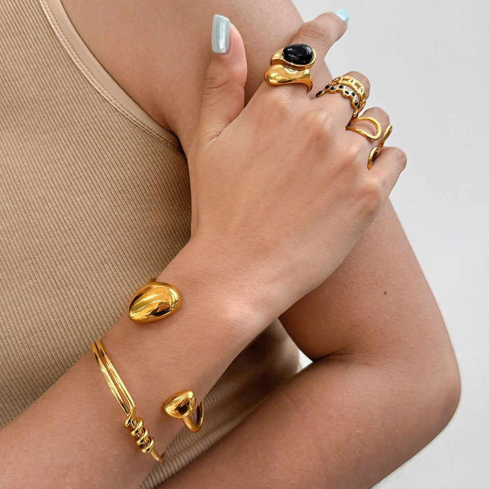Metal Bracelet Ring Collection