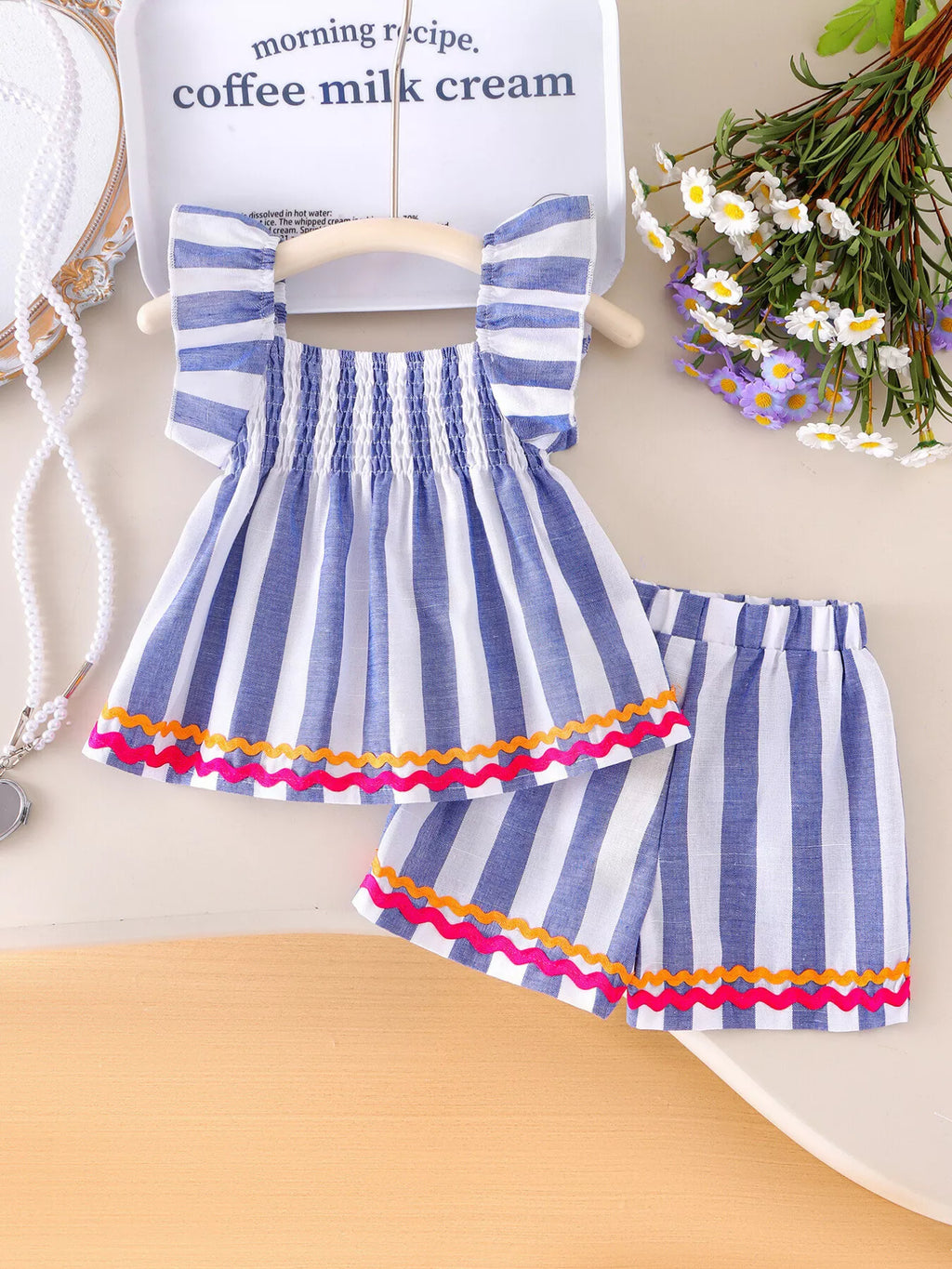 Children's Striped Tank and Shorts Set