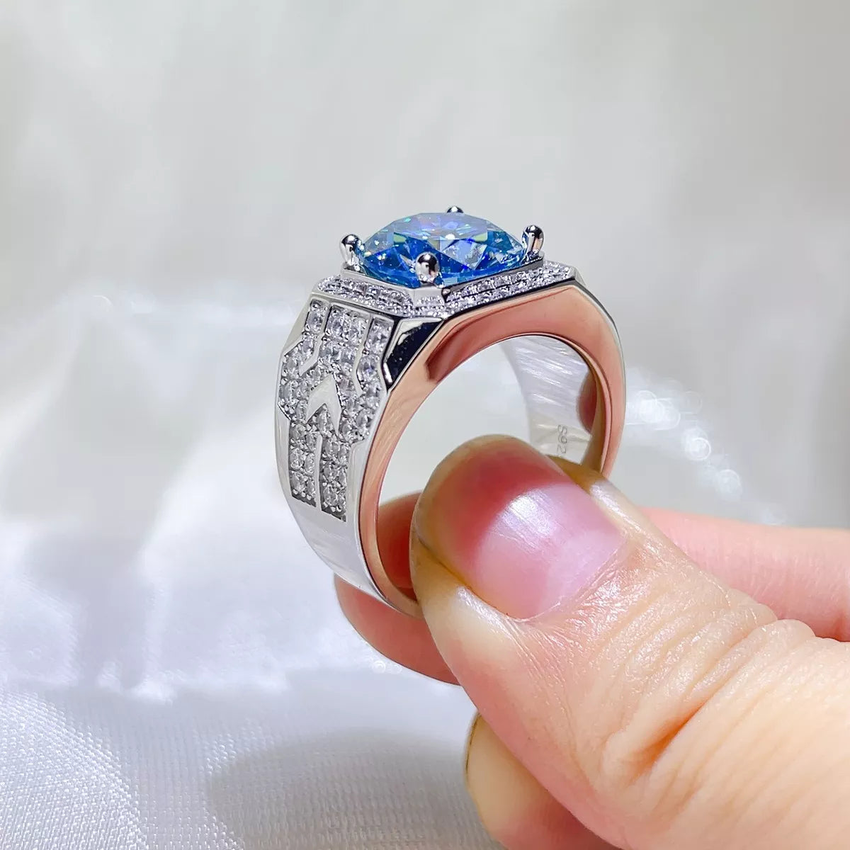 3 Carat 925 Sterling Silver Moissanite Ring
