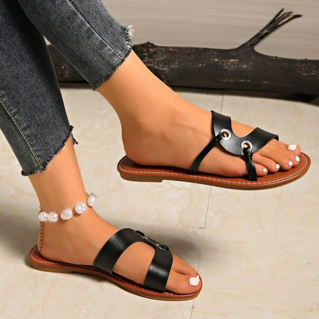 Open Toe Flats Sandals