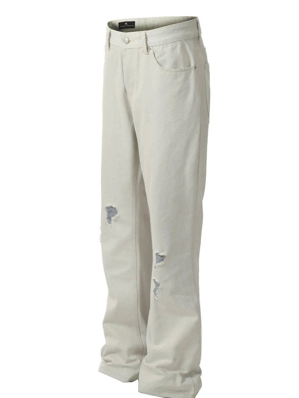Men's Distressed Wash Straight Leg Jeans