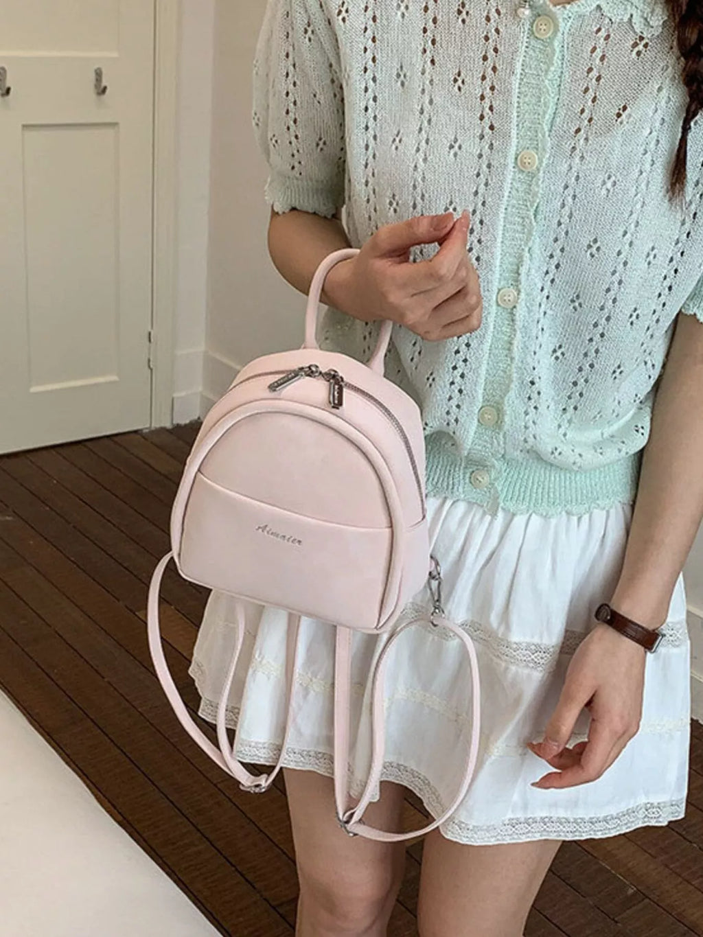 Adjustable Strap Mini Backpack Bag