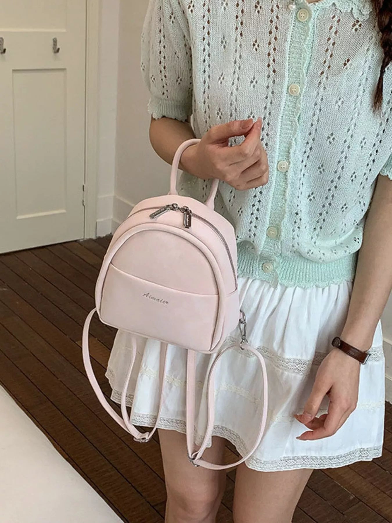 Adjustable Strap Mini Backpack Bag