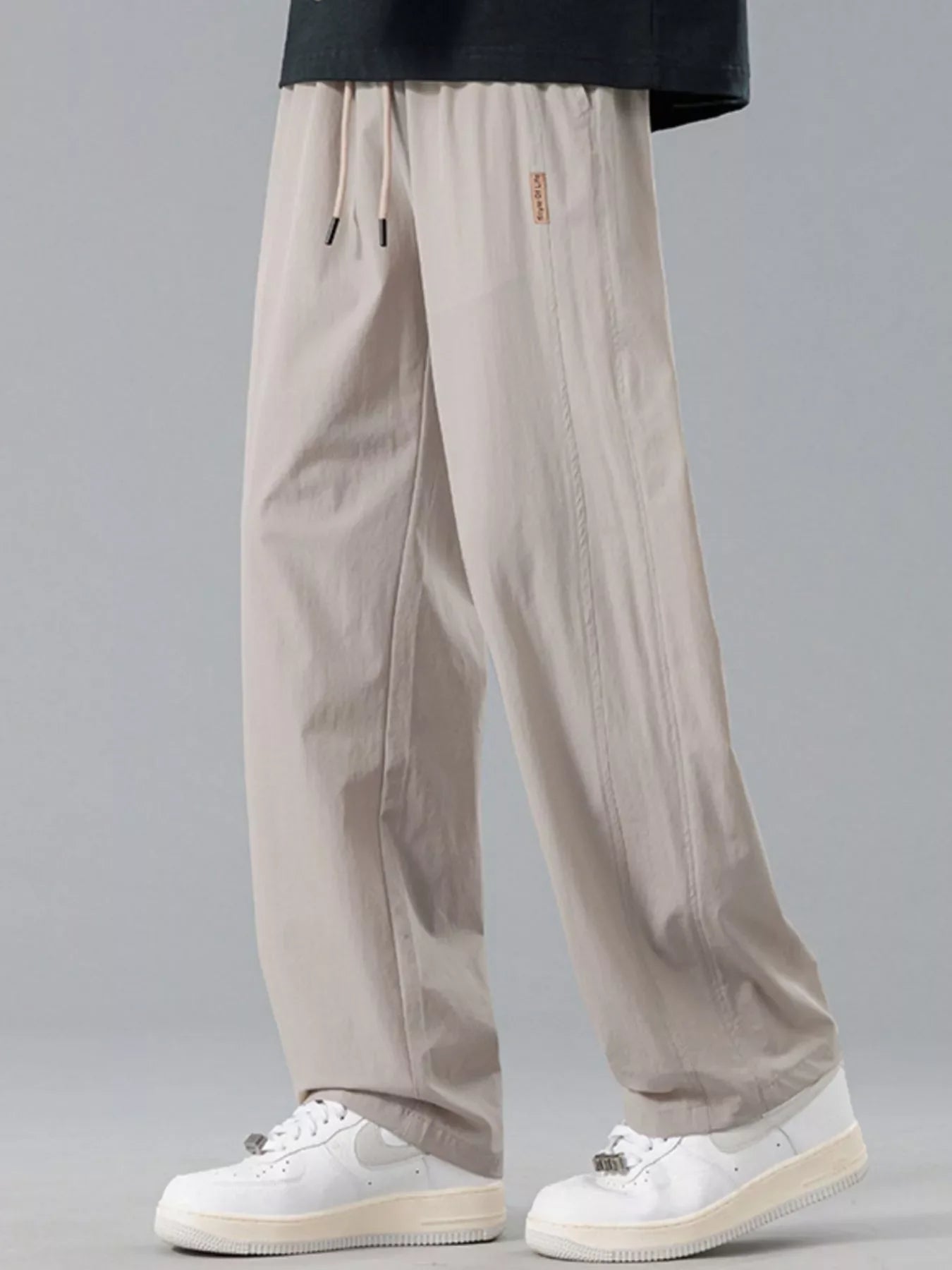 Men's Plus Size Loose Fit Drawstring Casual Pants