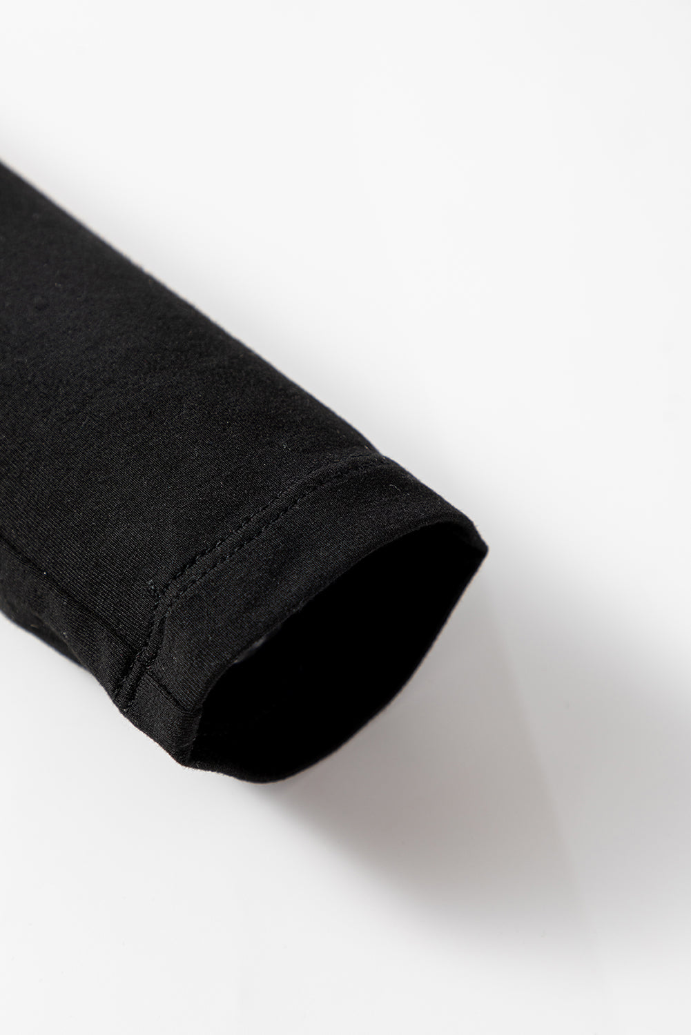 Solid Scoop Neck Long Sleeve Top