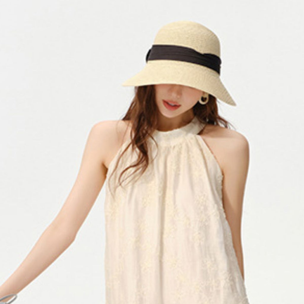 Wide Brim Straw Sun Hat