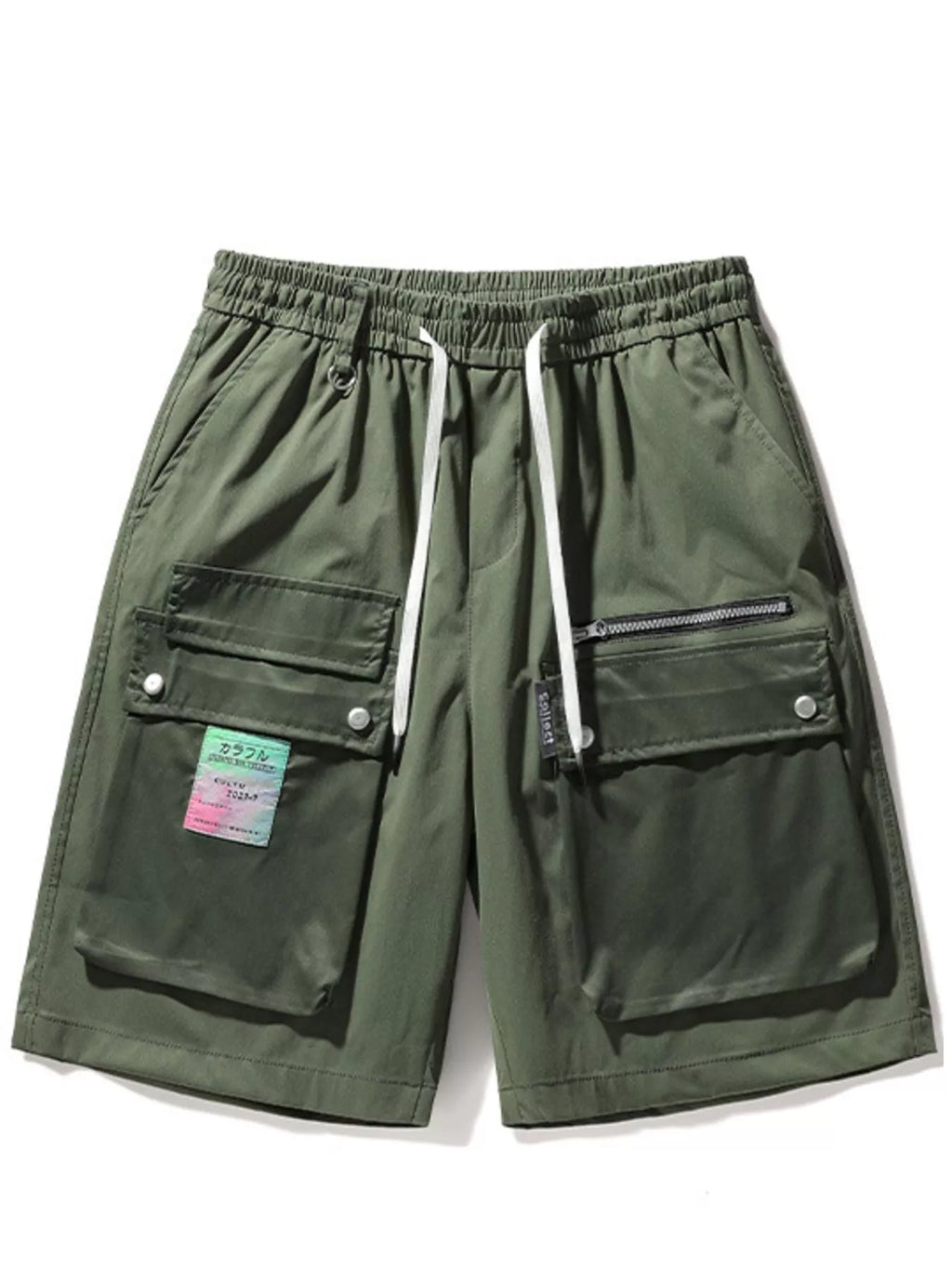 Men's Multi-Pocket Cargo Shorts with Drawstring