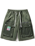 Men's Multi-Pocket Cargo Shorts with Drawstring
