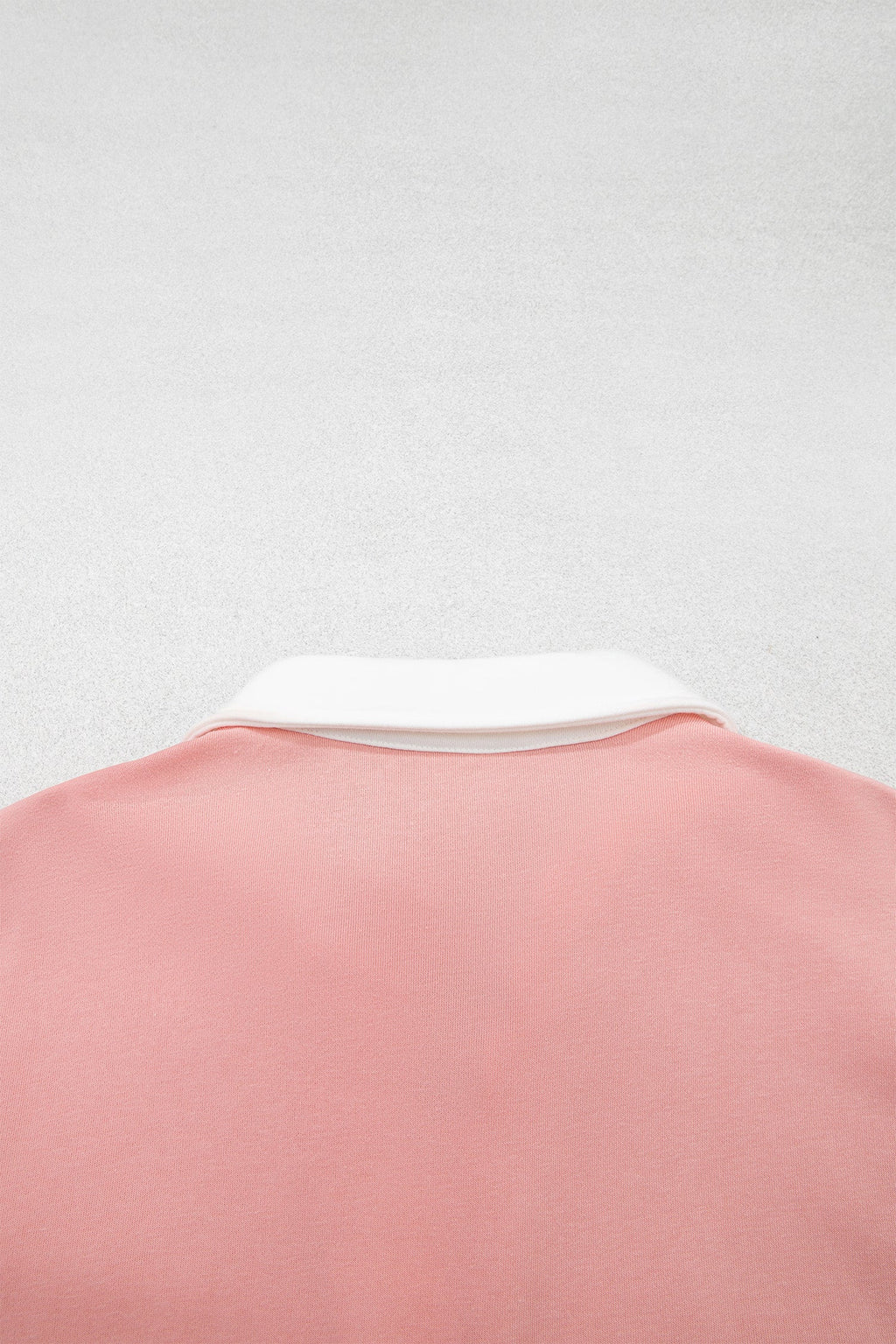 Gossamer Pink Striped Color Block Pullover Top Drawstring Shorts Set