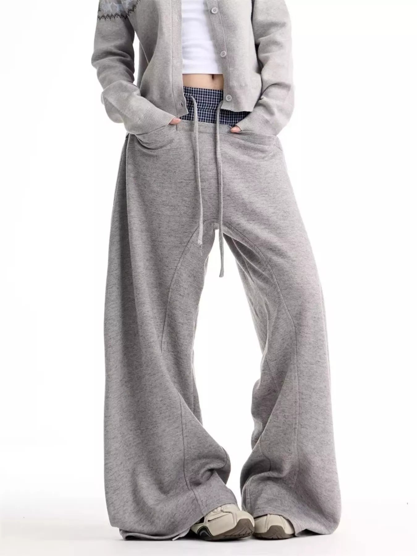 Men's Wide Leg Drawstring Pants